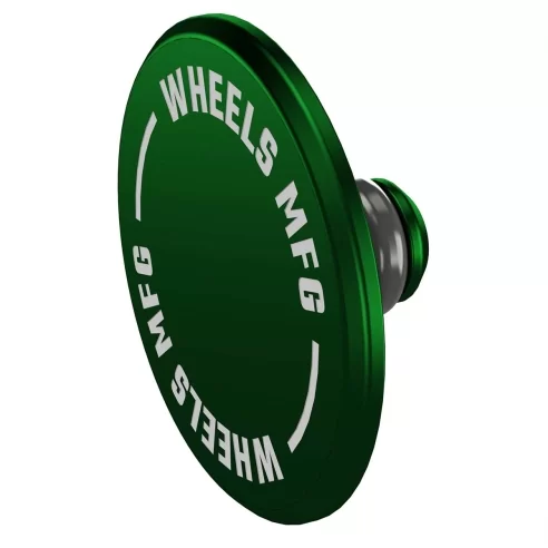 Wheels mfg Thru Axle Cap Set - Colour Green TA-CAP1-9 
