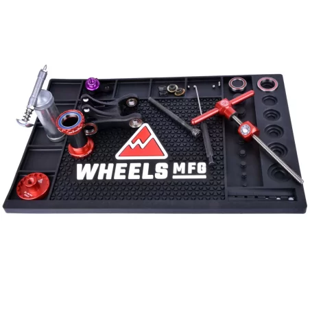 BENCHTOPMAT1-1 Wheels mfg Workbench Mat with Bearing Sizing