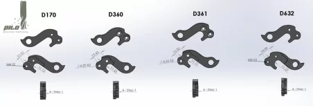 D170 derailleur hanger for Cube (CR10123, CR10130, CR10146 ), Lynskey (DH123), Radon bikes
