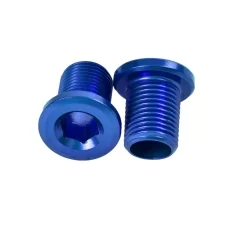 M8x10mm Chainring Bolt Set of 4 Units Color Blue Wheels mfg CRB-CR4-6