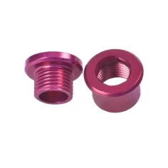 M8x6mm Chainring Bolt Set of 4 Units Color Pink Wheels mfg CRB-SS4-4