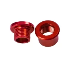 M8x6mm Chainring Bolt Set of 4 Units Color Red Wheels mfg CRB-SS4-1