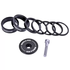 StackRight Essential Headset Spacer Kit - Colour Black Wheels mfg SRHS-EKIT1