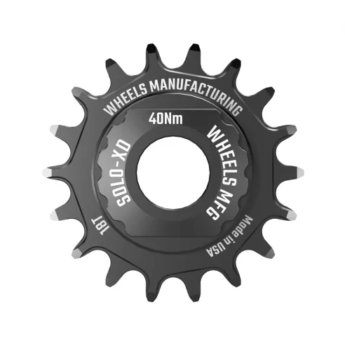 Wheels mfg SOLO-XD 18T Single Speed Conversion Kit for XD/XDR Hubs - Black SOLO-XD-KIT-1 