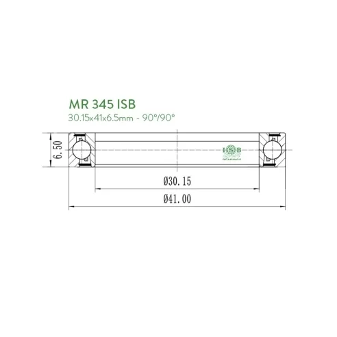 13980600 ISB SPORT Headset HS5 MR 345 2RS BEARING 30.15x41x6.5 90°/90°