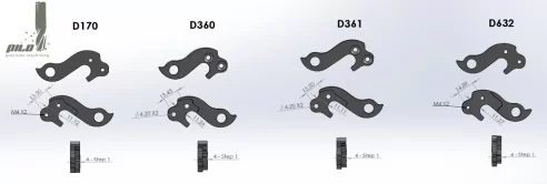 D632 derailleur gear hanger for Cube #10147 bikes