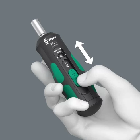 Wera 7515/7 Kraftform Safe-Torque Speed Bicycle 1, 7 pieces - 05075850001. Easy setting of the selectable tightening torques.