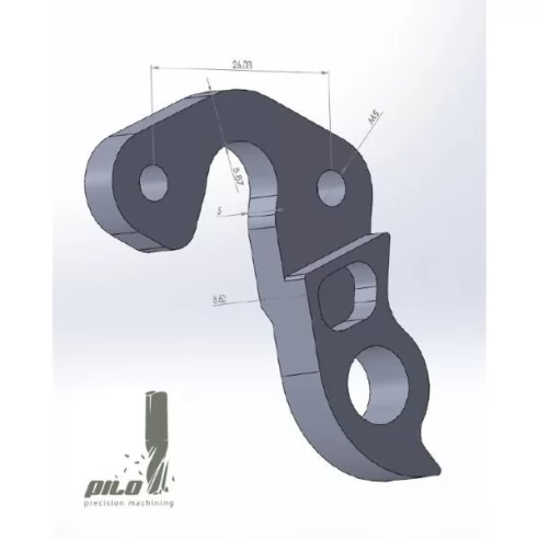 D644 derailleur hanger for Scott Addict, Foil, Solace, Contessa 10, 20, 30 Team, Premium (#235286) 2018 2017 2016 2015 2014bikes (rear gear mech, dropout 331) 2