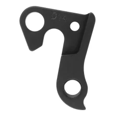 D14 derailleur hanger for Mongoose, Haro, KHS (73-079-170), Focus Kelly's , Panther, Haibike, Winora, Staiger, Felt, Mondraker, Rocky Mountain, Transition, Merida, Diamondback, Ironhorse, Kona (aka gear hanger KRLRRDG, Hanger G), KHS (aka part #73-079-170), Schwinn, Motobecane, Sette, AZONIC, CLAUD BUTLER, CUST TEC, FALCON, OPTIMA, SHOGUN & VOODOO, VSF, Gazelle bikes