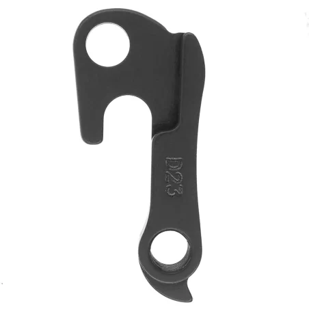 D23 derailleur hanger for Venzo, GT aka mech hanger #ATIDH0032, Nakamura bikes, Mongoose, BBF, KHS BERGAMONT (aka part #BGM-H009), Evelo, Saracen, Orbea, KTM, Venzo, Cinelli, Vario, Fuji, Avanti, Brisa, Hasa, Nakamura, Coluer, Nirve, Cube, Isla bikes