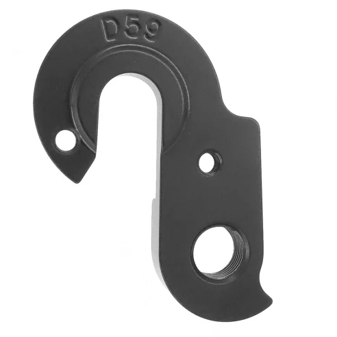 KHS (#219), Marin (#2), Orange(#P624spa), Canyon No. 6 bikes Kona (aka gear hanger type C) Ghost (aka mech hanger # EZ1851 & EZ1337) Haro Corratec Kross Vitus (aka mech hanger #7) Mondraker Bulls, Believe, Be One, Dartmoor (DART–A10099), Drossiger, Foes, Koxx, QBike, Saracen (# 15), Viper, Ribble, Carrera, Boardman, Moda, Flow, Myth, Co-Motion, Electra, Halcyon, Forme, Fuji (# D013, D041), Blue, Decathlon, Messingschlager, Garneau derailleur hanger PILO D59