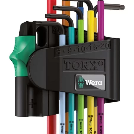 Wera 967/9 TORX BO Multicolour 1, 9 pieces - 05073599001
