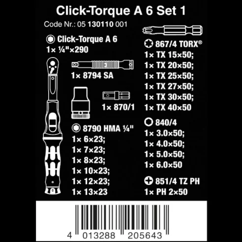 Click-Torque A 6 Set , 05130110001