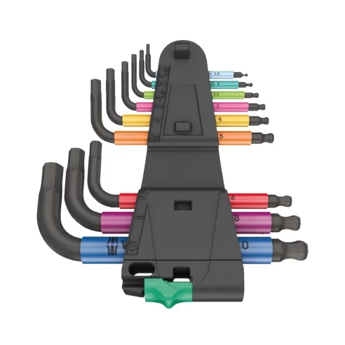 Wera 950/9 Hex-Plus Multicolour 2 L-key set, 9pcs.