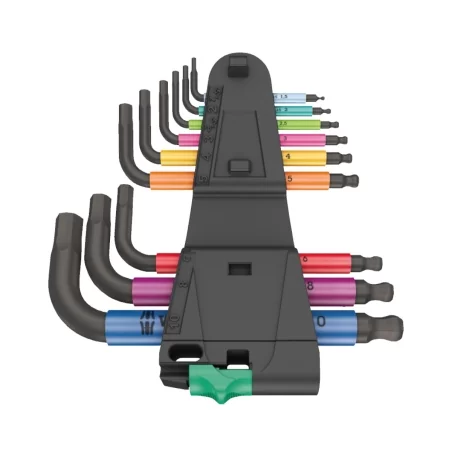 Wera 950/9 Hex-Plus Multicolour 2 L-key set, 9pcs.