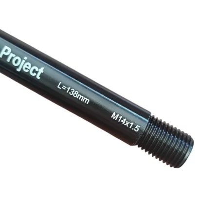 Front Thru Axle 15 mm x 138 mm Length x M14x 1.5 Thread Pitch with RAT nut