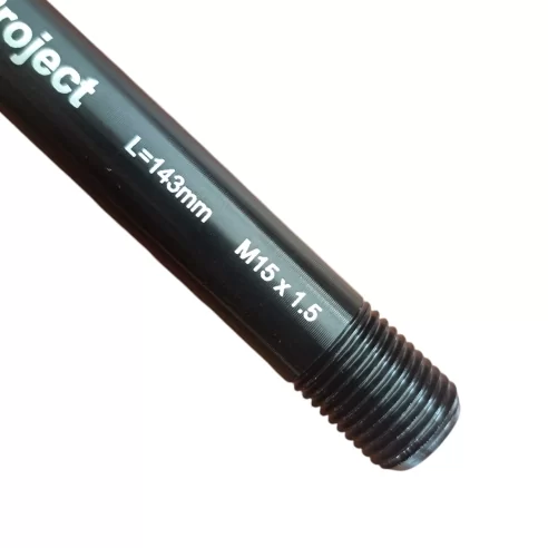 Front Thru Axle LIG513 15 mm x 142 mm Length x M15x 1.5 Thread Pitch