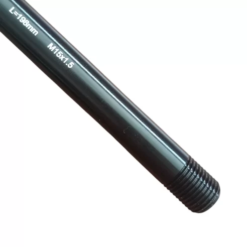 Front Thru Axle LIG515 15 mm x 198 mm Length x M15x 1.5 Thread Pitch