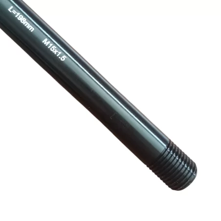 Front Thru Axle LIG515 15 mm x 198 mm Length x M15x 1.5 Thread Pitch