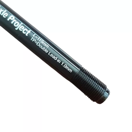 Front Thru Axle LIG518 12 mm x 119 mm Length x Double Lead-in 1.0 Thread