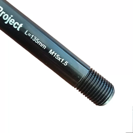 Front Thru Axle LIG527 15 mm x 135 mm Length x M15 x 1.5 Thread Pitch